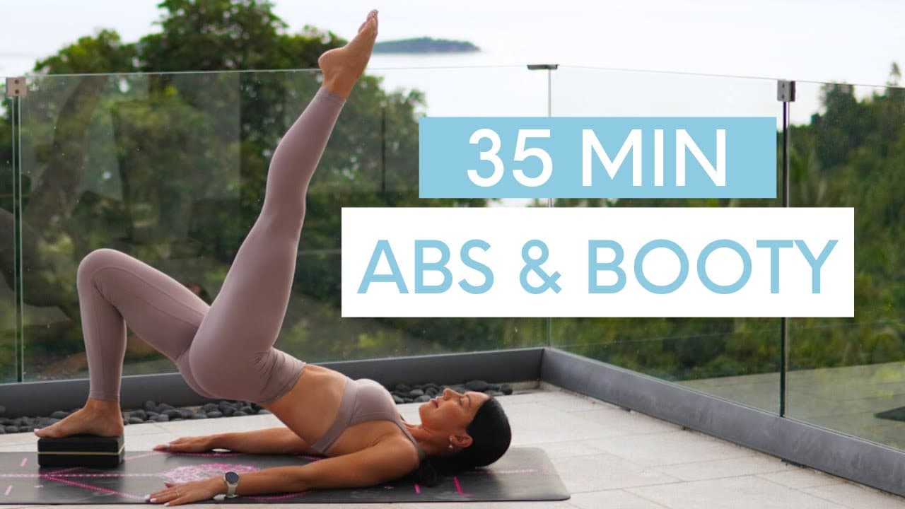 35 MIN ABS & BOOTY WORKOUT || At-Home Pilates With Yoga Block (Intermediate)