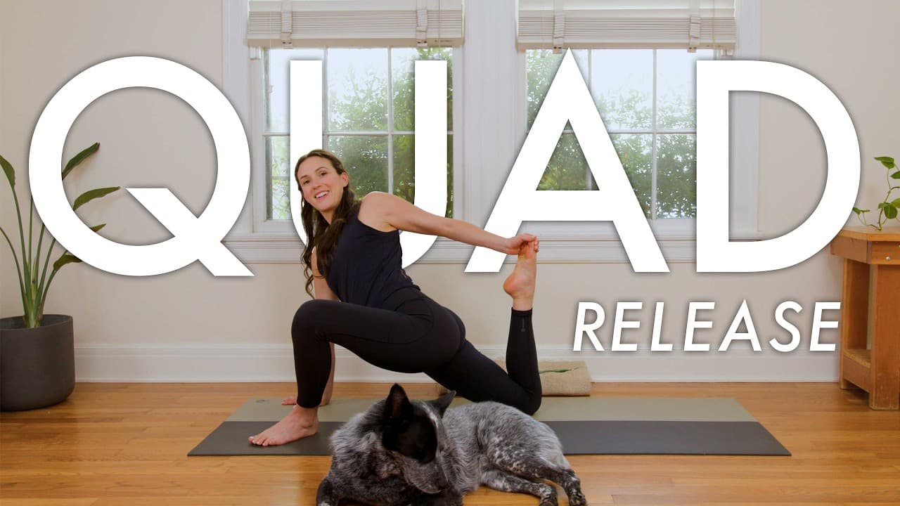 Rilascio dei quadricipiti: pratica yoga di 15 minuti con Adriene