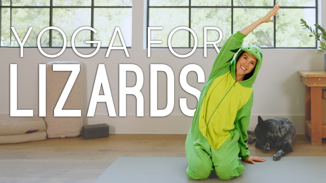 Yoga para lagartos: una práctica divertida con Lizzie