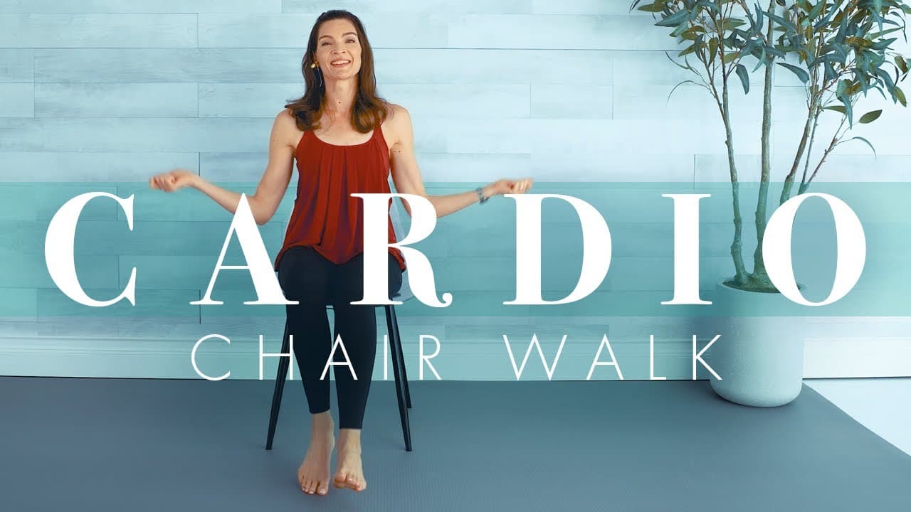30 Min Chair Cardio Walking Workout for Seniors