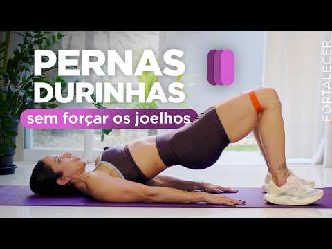 Treino em casa para pernas e glúteos sem forçar os joelhos