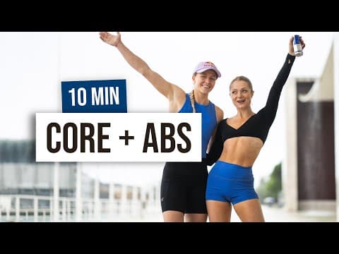 10 MIN CORE AND ABS with PRO CLIMBER Lara Neumeier - No Equipment