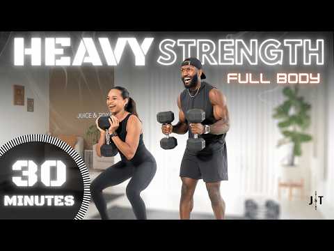 30 Minute HEAVY Dumbbell Workout [Full Body Strength Training]