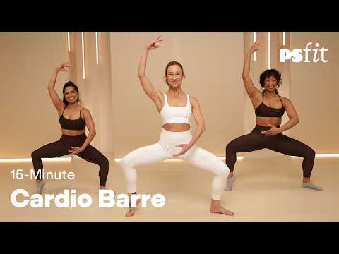 15-Minute Cardio Barre Workout | Full Body Burn at Home