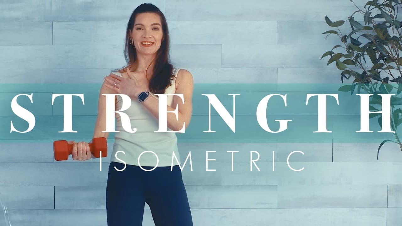 1 Dumbbell Strength Training w/ Isometrics // Functional Exercise for Beginners & Seniors
