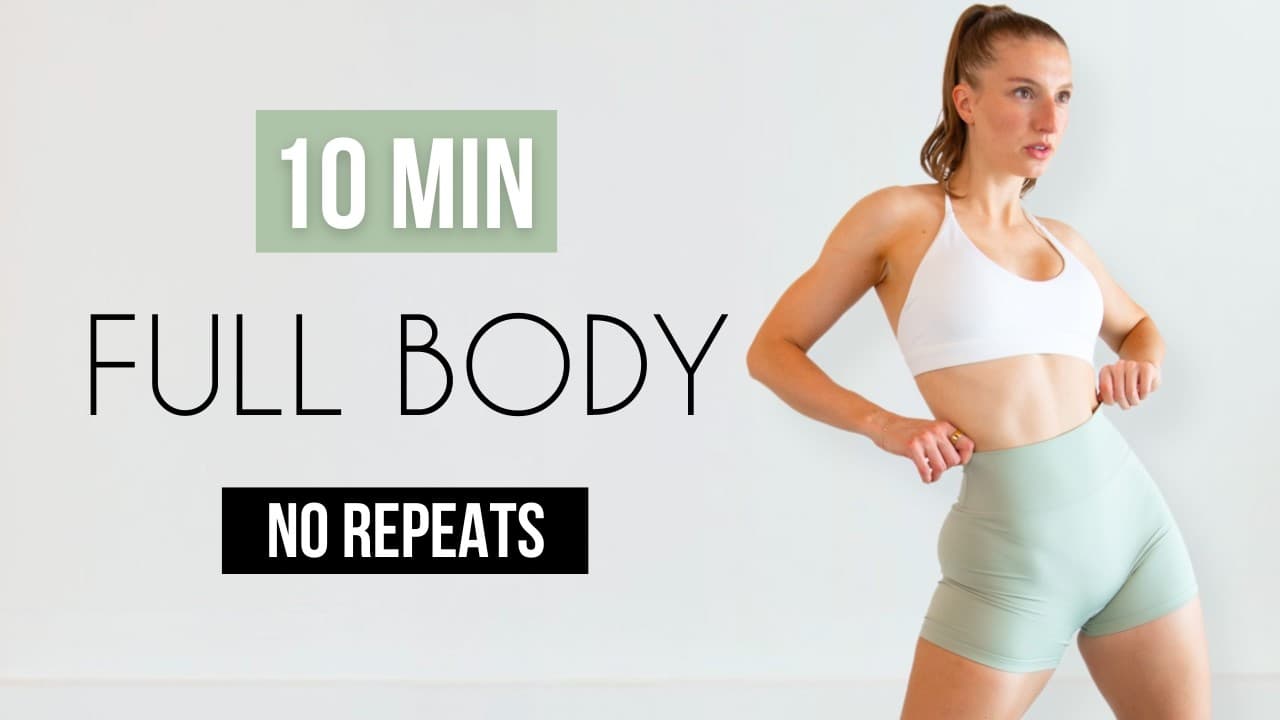 10 MIN FULL BODY HIIT - No Equipment, At Home Workout