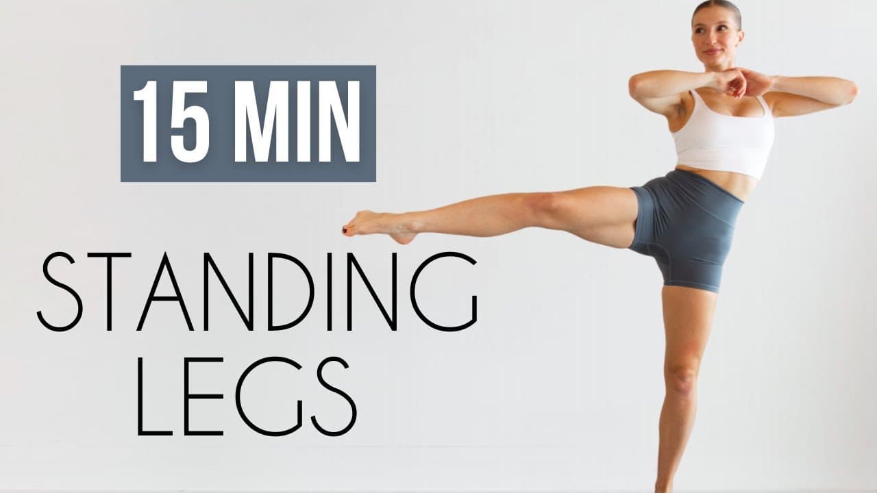 15 minuti di gambe in piedi: cosce e glutei in stile Pilates, senza salti