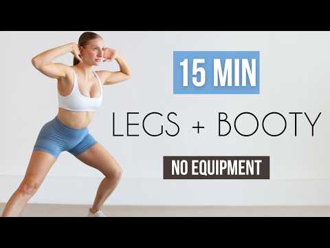 15 Min Legs/Booty/Thighs Workout (No Equipment, Pregnancy Friendly)