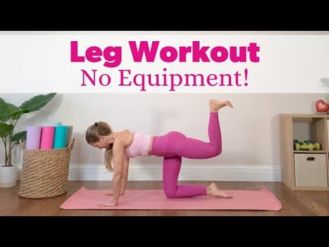 10 Minute Leg Workout No Equipment!