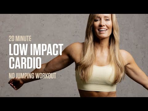 20MIN Low Impact Cardio At Home Workout (No Jumping)