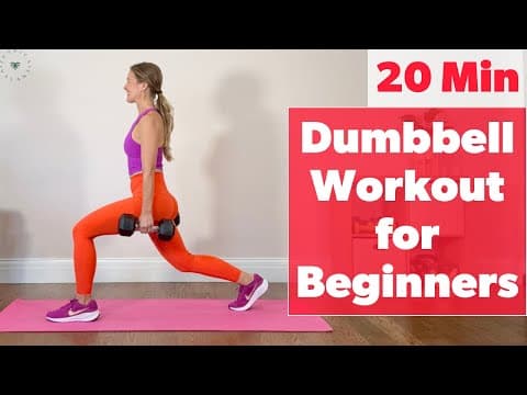 20 Min BEGINNER DUMBBELL WORKOUT | Full Body Workout with Dumbbells